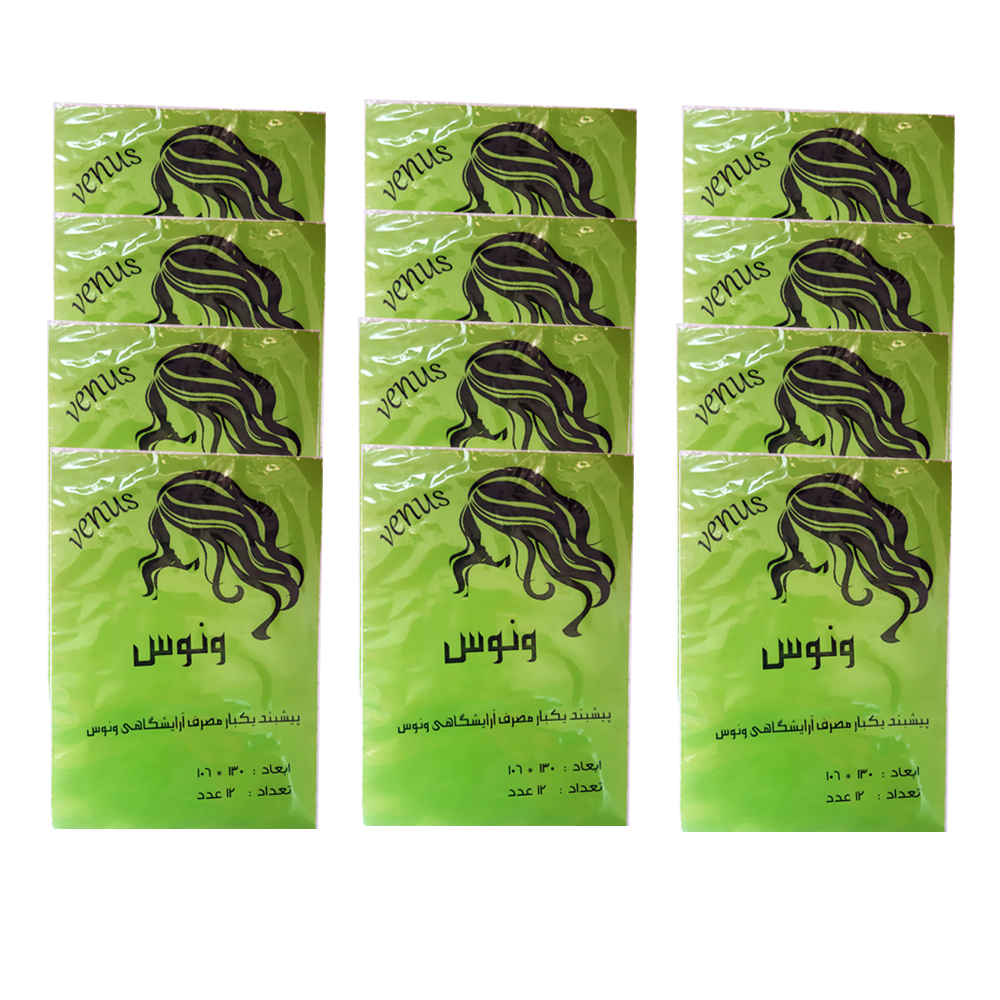 پیش بند یکبار مصرف آرایشگاهی ونوس مدل v12 بسته 12 عددی
